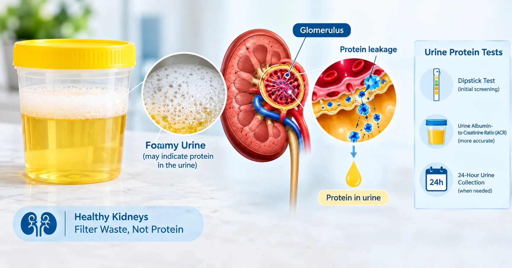 foamy urine kidney disease